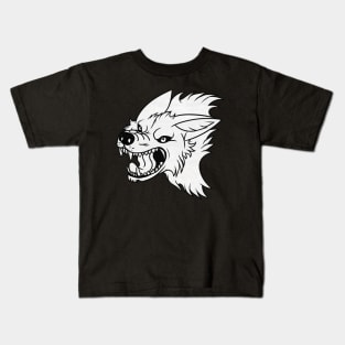 Growl Wolf Kids T-Shirt
